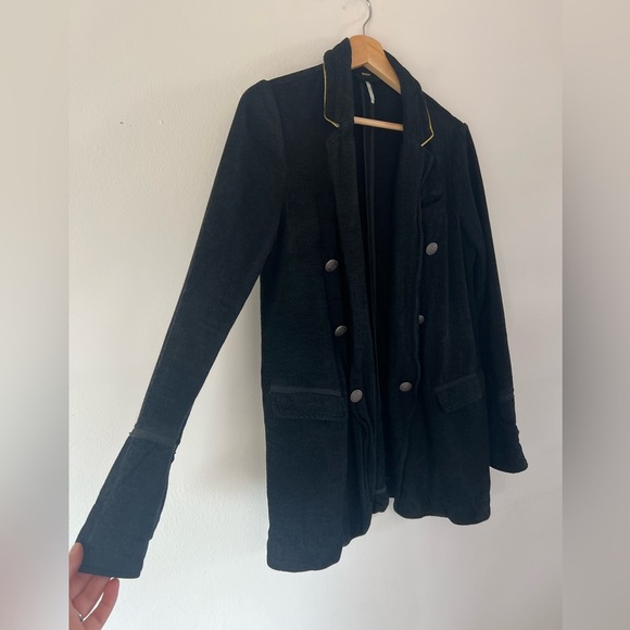 Free People Black Double-Breasted Blazer - Picture 5 of 13